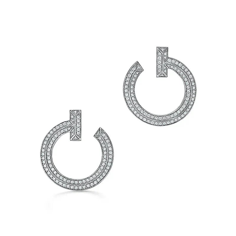 Noble T T1 Open Hoop Earrings