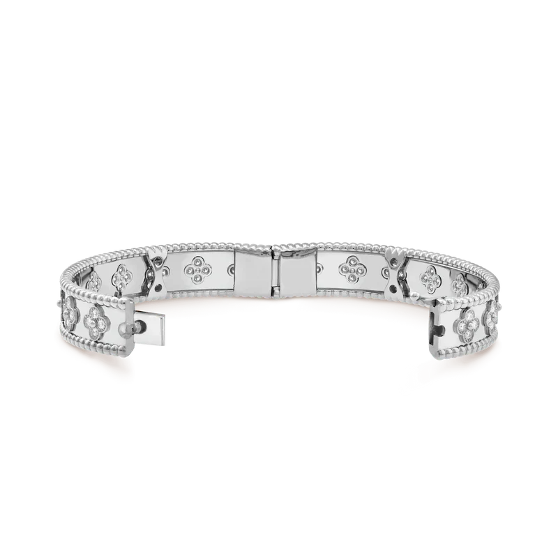 Noble Perlée Clovers Bracelet
