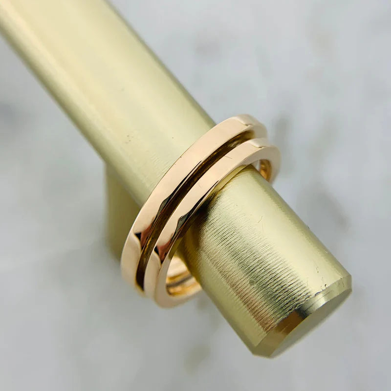 Noble T Diamond Square Wrap Ring