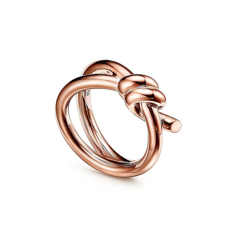 Noble Knot Double Row Ring