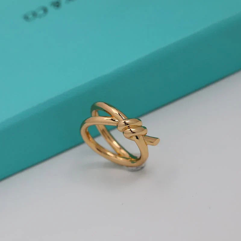 Noble Knot Double Row Ring