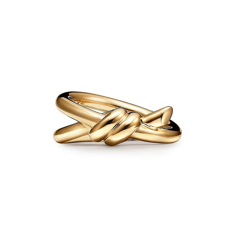 Noble Knot Double Row Ring