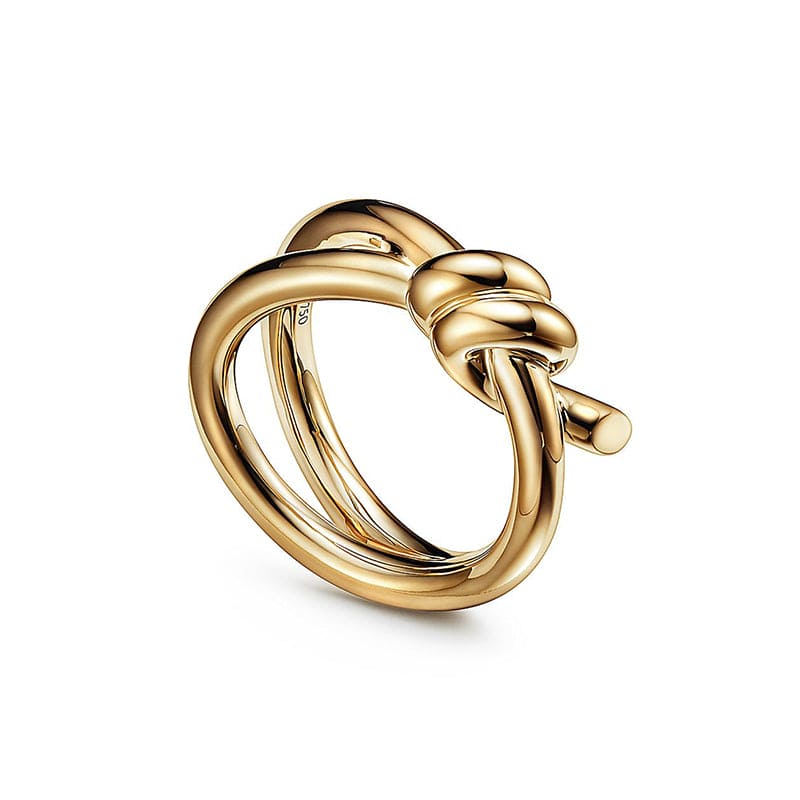 Noble Knot Double Row Ring