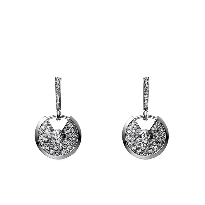 Noble Amulette Earrings Diamond Silver