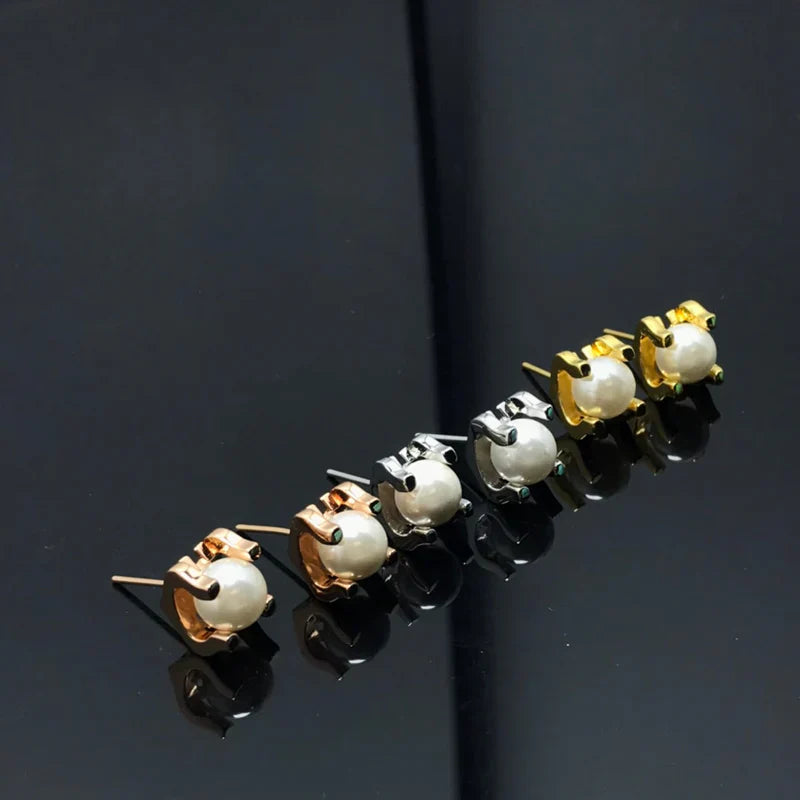 Noble C De Pearl Earrings Wedding Jewelry