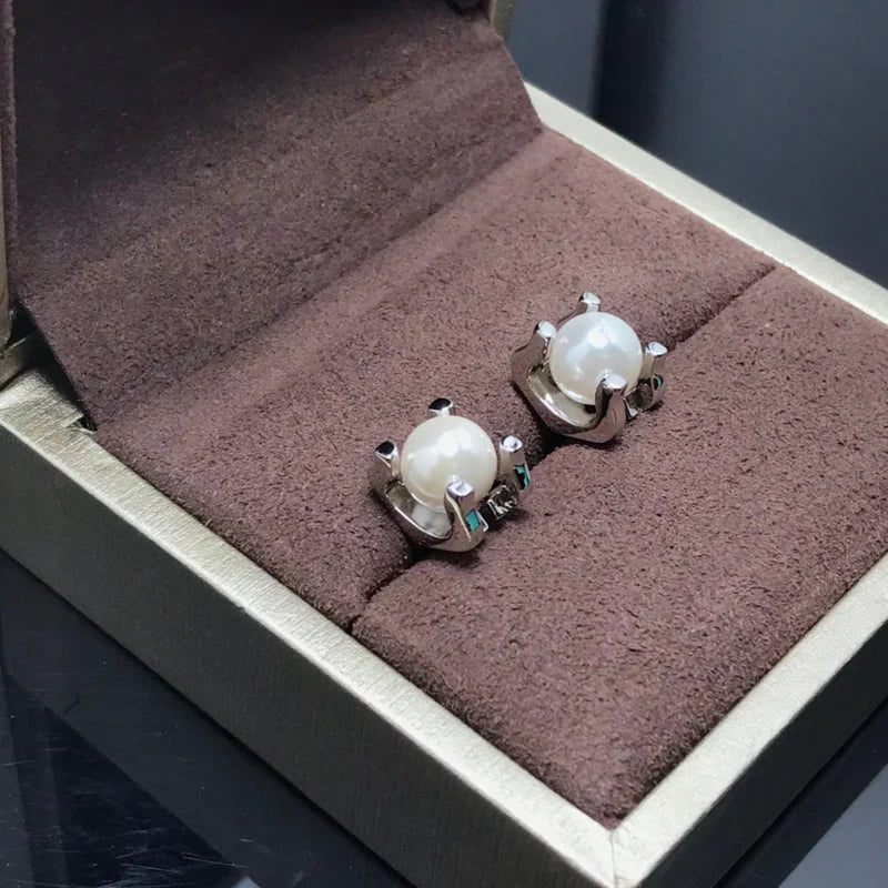 Noble C De Pearl Earrings Wedding Jewelry