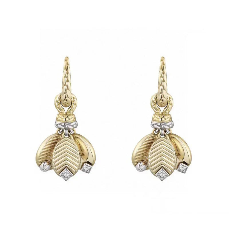 Noble Grain De Café Earrings Vintage Women