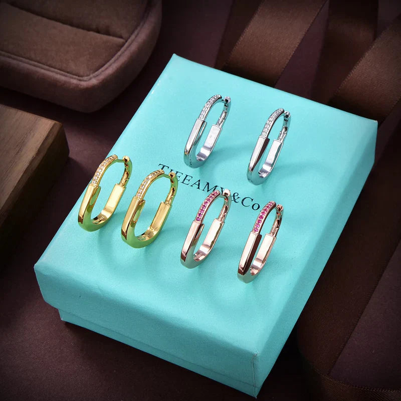 4.9/5 109 reviews Noble Lock ROSÉ Edition Medium Earrings