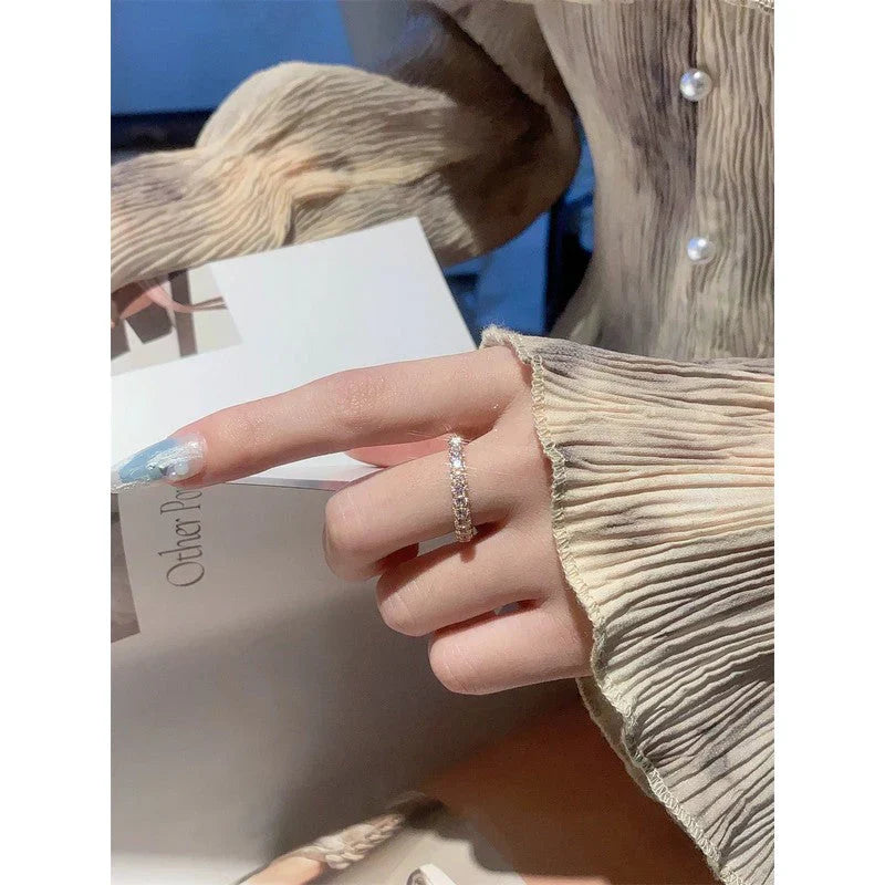 Noble T Pink Crystal Ring