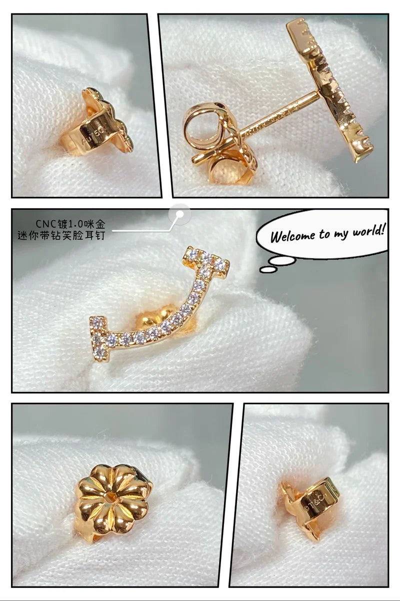 Noble T Smile Diamonds Earrings