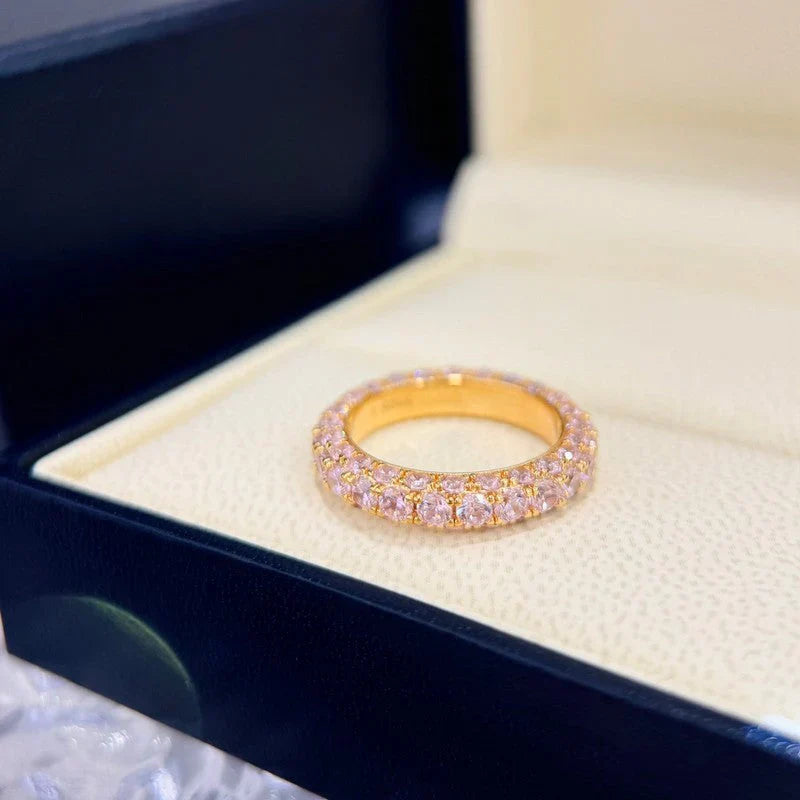 Noble T Pink Crystal Ring