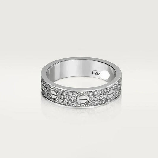 Noble Love Diamond-Paved 5mm Ring Classic Sparkle