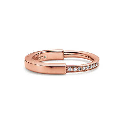 Noble Lock Diamonds Yellow Gold Ring