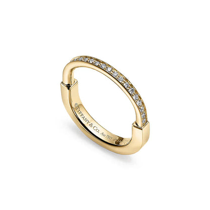 Noble Lock Diamonds Yellow Gold Ring