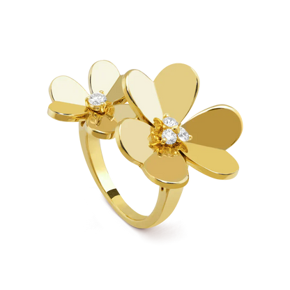 Noble Diamond Frivole Between The Finger Ring Elegant Luxury
