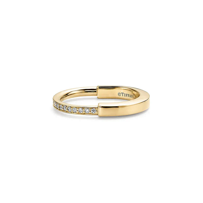 Noble Lock Diamonds Yellow Gold Ring