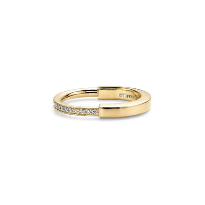 Noble Lock Diamonds Yellow Gold Ring