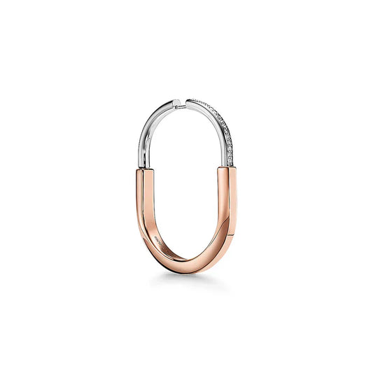 Noble T Lock Diamond Earrings