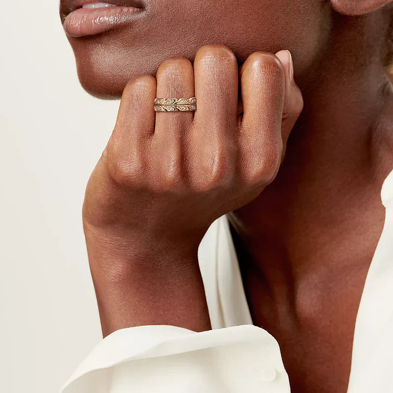 Noble Yellow Gold Victoria Vine Ring