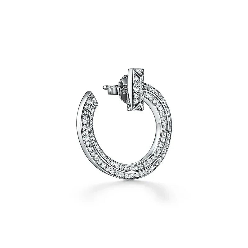 Noble T T1 Open Hoop Earrings