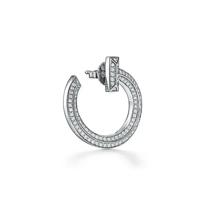 Noble T T1 Open Hoop Earrings