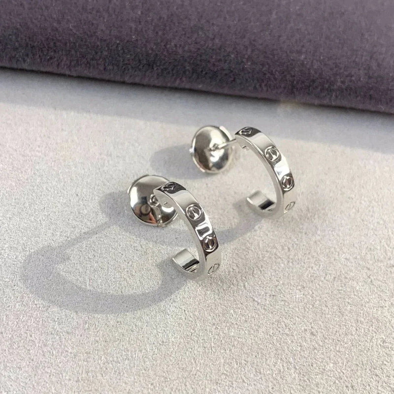 Noble Love Earrings 2.65mm Silver