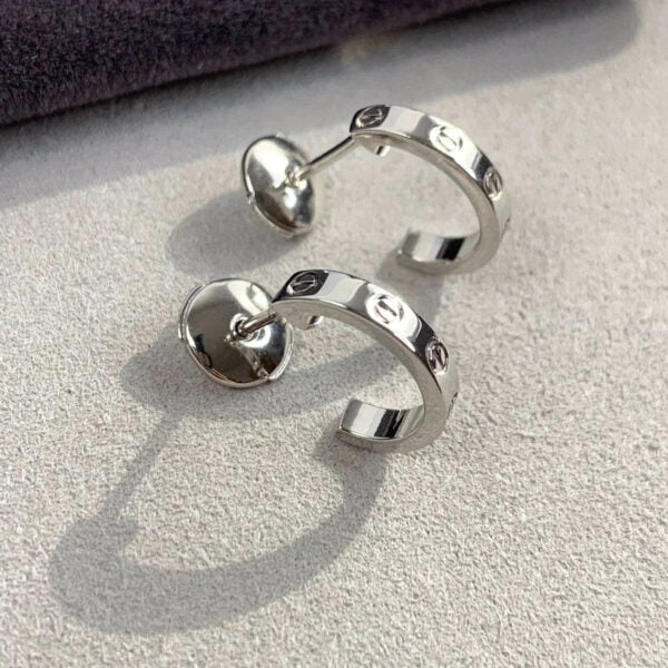 Noble Love Earrings 2.65mm Silver