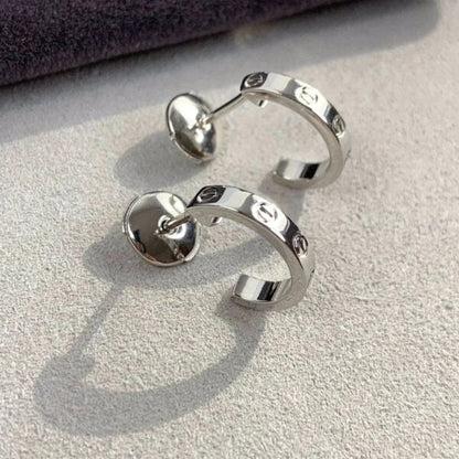 Noble Love Earrings 2.65mm Silver