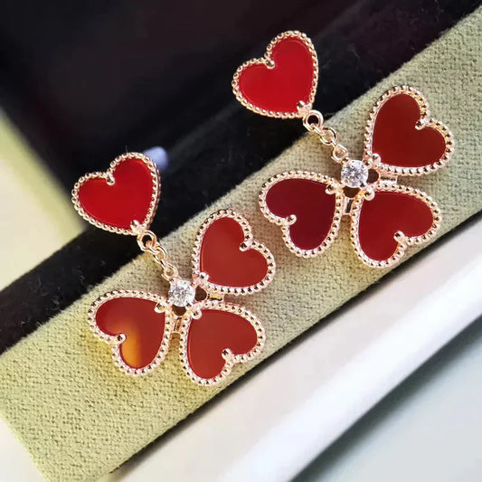 Noble Sweet Clover Carnelian Earrings