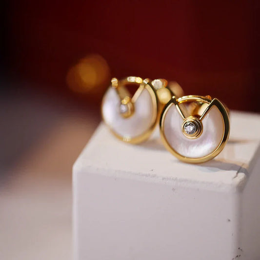 Noble Amulette Earrings Rose Gold