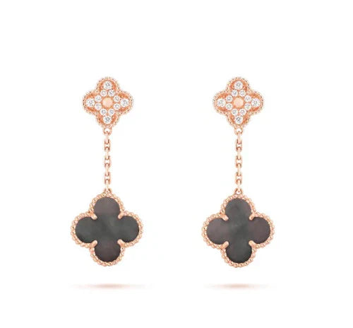 Noble Vintage Earrings Rose Gold Diamond