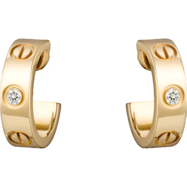 Noble Love Earrings 5.7mm 2 Diamonds