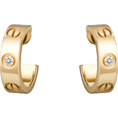 Noble Love Earrings 5.7mm 2 Diamonds