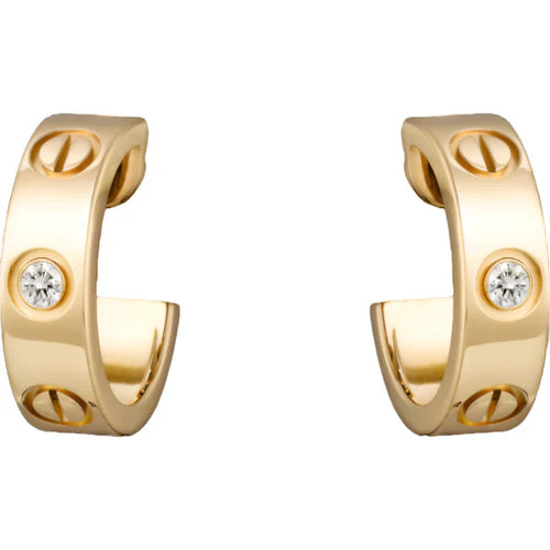 Noble Love Earrings 5.7mm 2 Diamonds