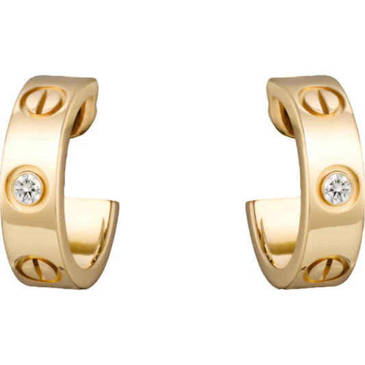 Noble Love Earrings 5.7mm 2 Diamonds