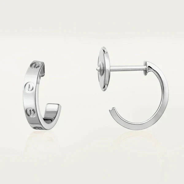 Noble Love Earrings 2.65mm Silver