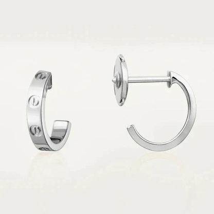 Noble Love Earrings 2.65mm Silver