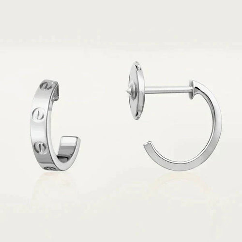 Noble Love Earrings 2.65mm Silver