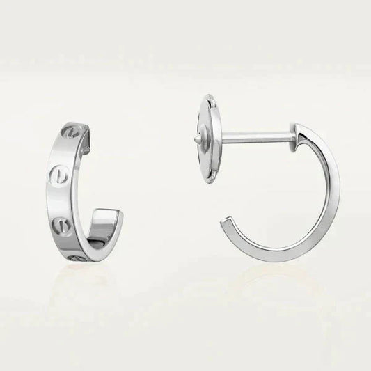 Noble Love Earrings 2.65mm Silver