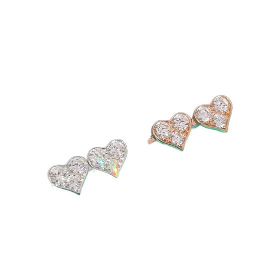 Noble Heart Diamond Earrings