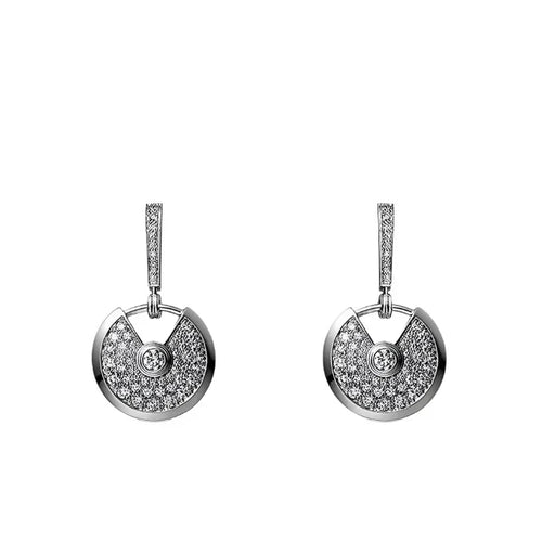 Noble Amulette Earrings Diamond Silver