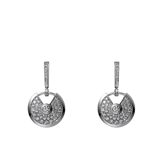 Noble Amulette Earrings Diamond Silver