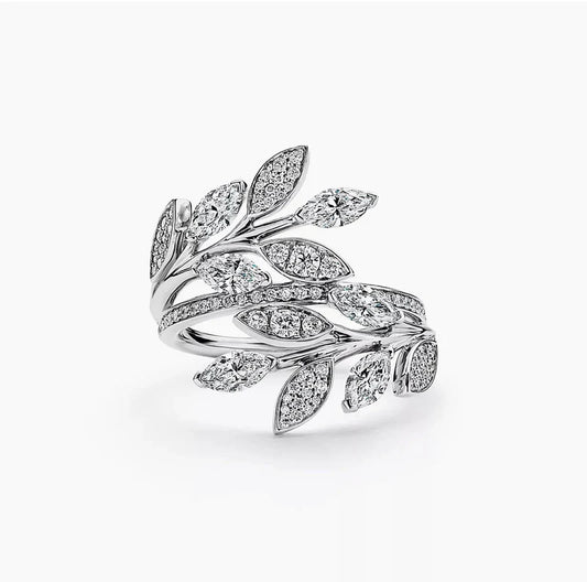 Noble Victoria Diamond Vine Bypass Ring
