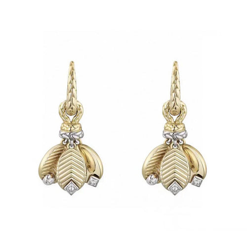 Noble Grain De Café Earrings Vintage Women