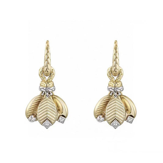 Noble Grain De Café Earrings Vintage Women