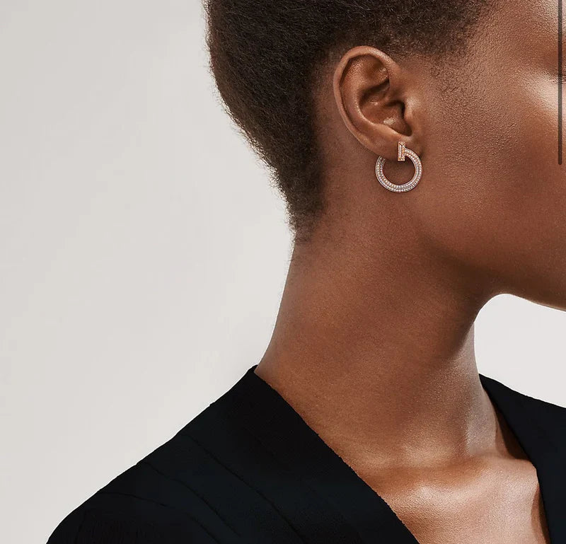 Noble T T1 Open Hoop Earrings