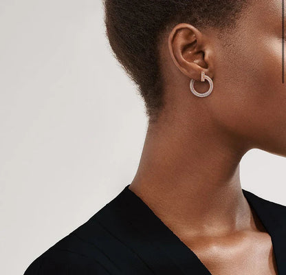 Noble T T1 Open Hoop Earrings