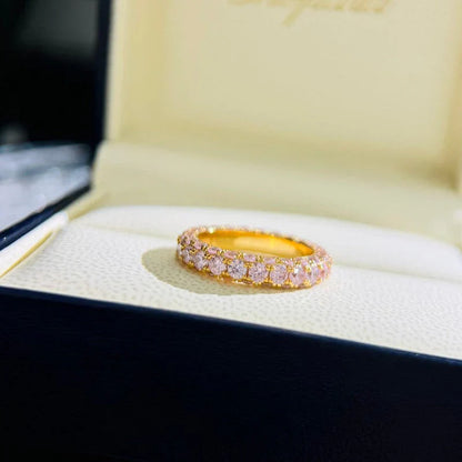 Noble T Pink Crystal Ring