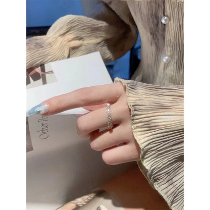 Noble T Pink Crystal Ring