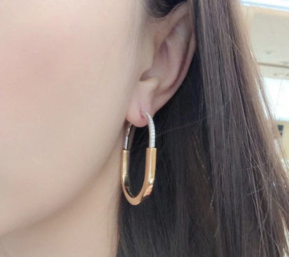 Noble T Lock Diamond Earrings